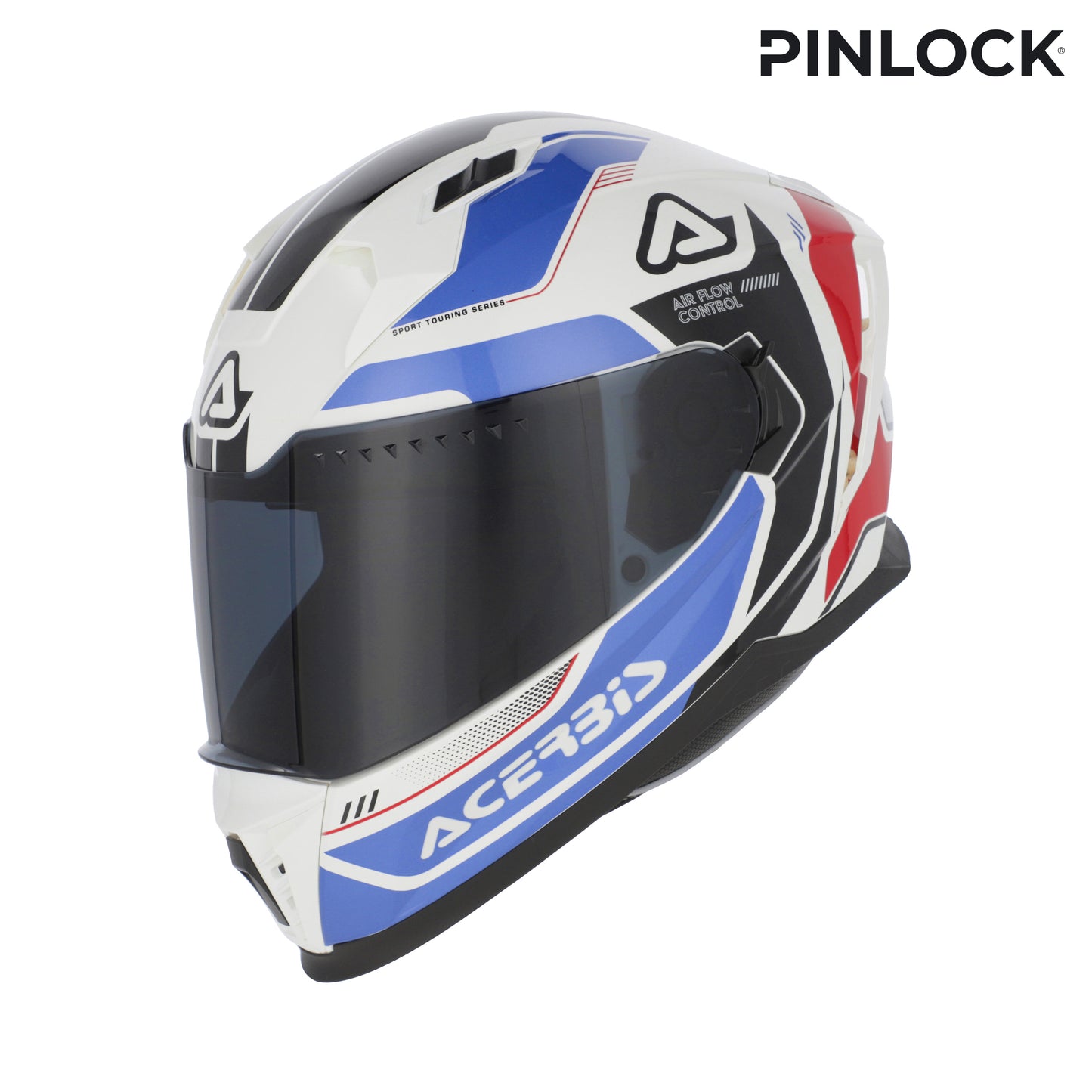 ACERBIS-Casco integrale e-x-way graphic Bianco/Blu XL