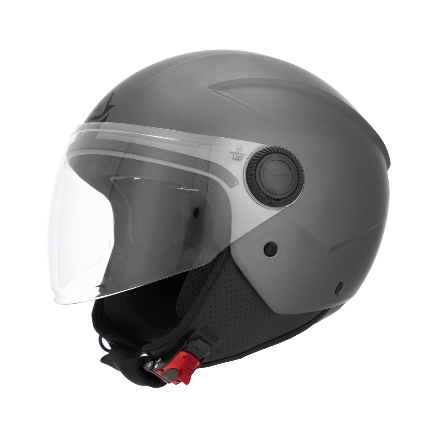 ACERBIS-Casco jet brezza metallic Grigio Scuro XL