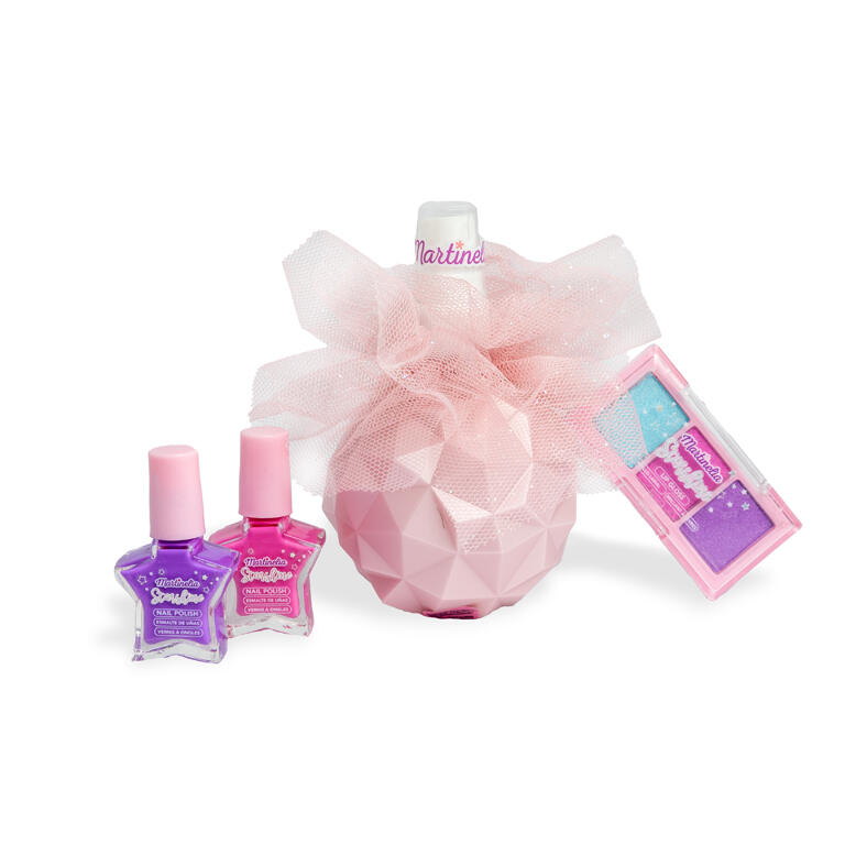 Martinelia set di bellezza Starshine con spray corpo, 2 smalti e palette lucidalabbra