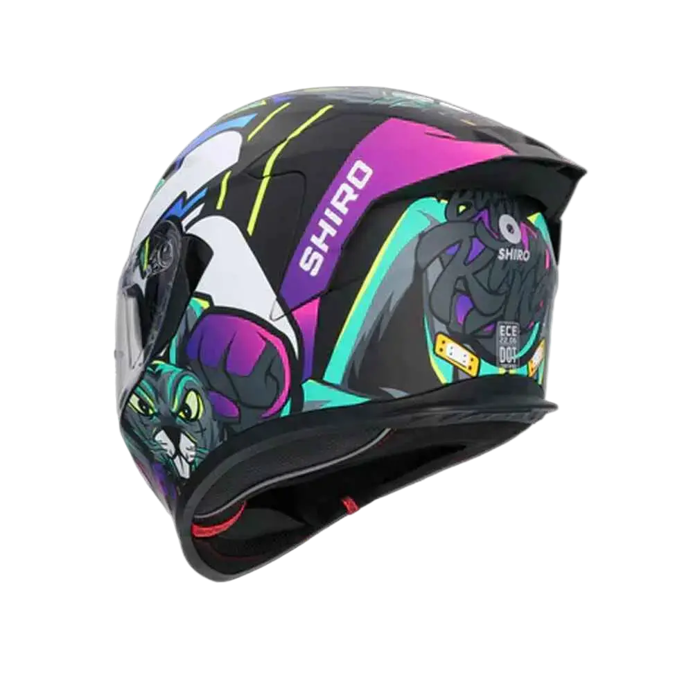 Shiro - Casco integrale Raptor crazy rabbit multicolore XL