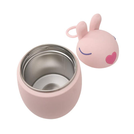 Bestie Lunch Box - Contenitore Porta Pranzo in Silicone a Forma di Coniglietto Viola
