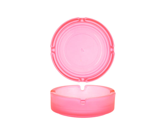 Posacenere in vetro neon con assortimento colore rosa