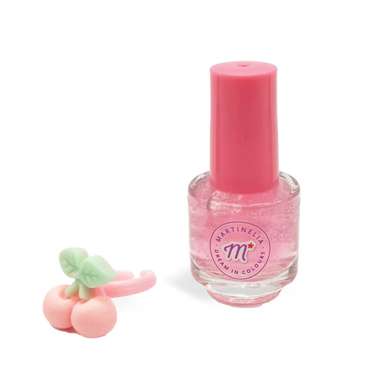 Martinelia smalto per unghie Yummy con anello viola 9 ml Ciliegia