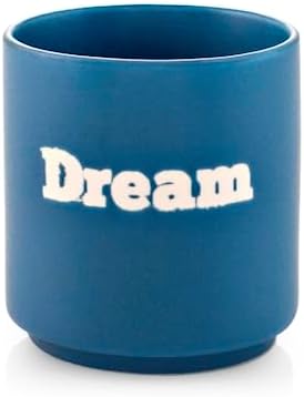Bicchiere in Ceramica blu con Scritta "Dream" - Capacità 200 ccH&H