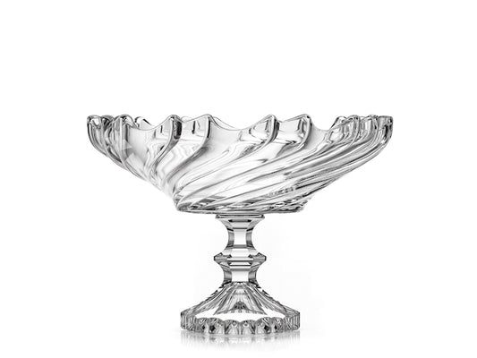 Centrotavola Ellen in Vetro con Coperchio 30 x 20 cm - Contenitore Decorativo Elegante per Soggiorno, Tavola e Complemento d'Arredo H&H