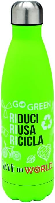 Bottiglia Termica Brandani 500 ml Verde in Acciaio Inox con Chiusura Ermetica