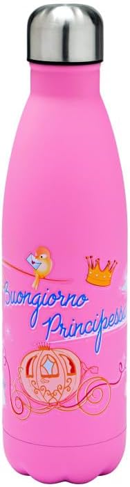 Bottiglia Termica Brandani 500 ml Rosa in Acciaio Inox con Chiusura Ermetica