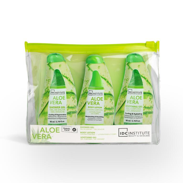 IDC - Kit da viaggio Aloe Vera - 3 x 80 ml