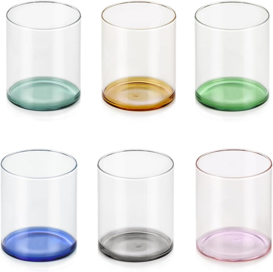 Ichendorf Confezione 6 bicchieri Fondale  in vetro borosilicato, 35cl Colori assortiti