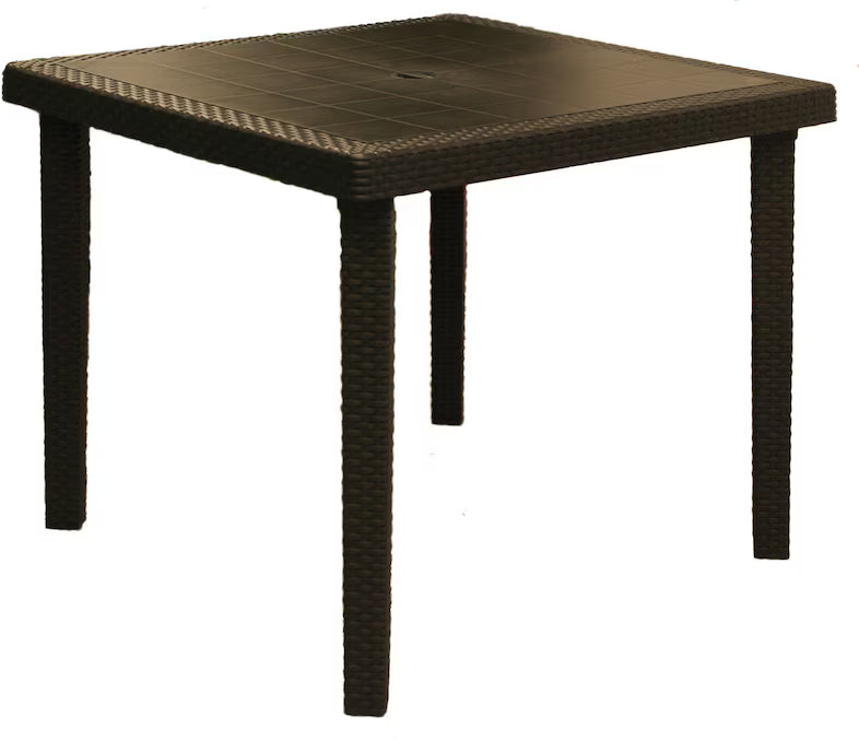 Tavolo Boheme 90x90 polimerico quadrato Antracite