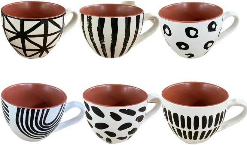 Set 6 tazzine caffè Avana colori assortitiH&H