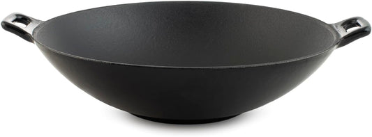 Wok in ghisa smaltata con due manici, Ø 30 cm