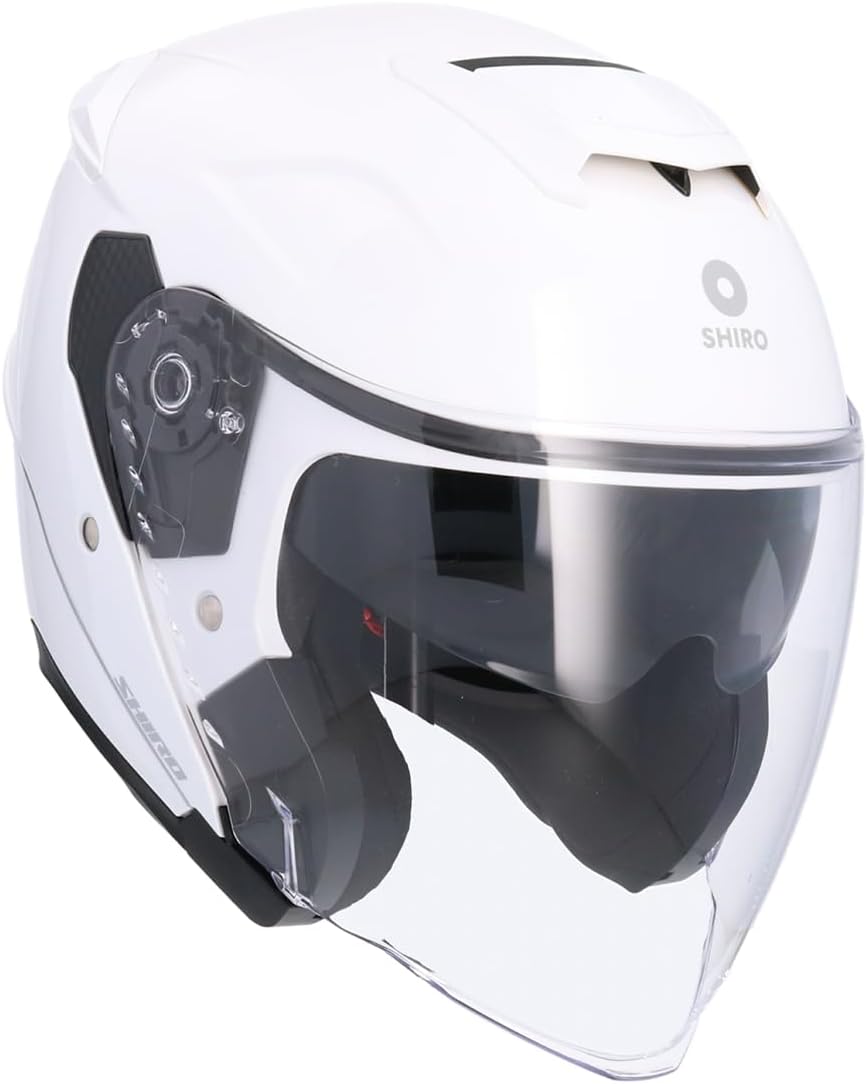 Shiro - Casco jet Capri bianco perla L