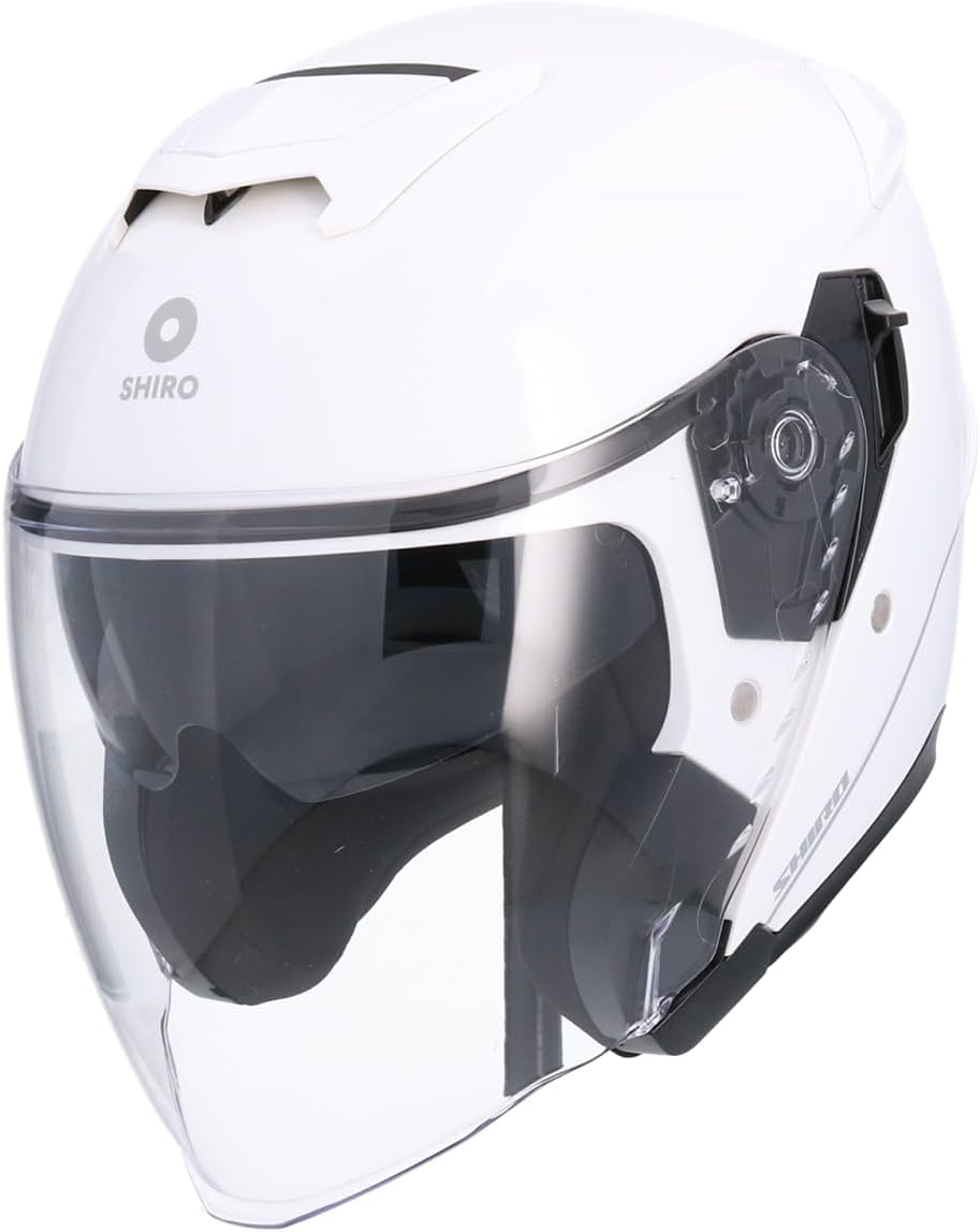 Shiro - Casco jet Capri bianco perla L