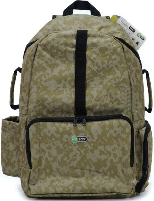Zaino Termico Nairobi 18 Litri Beige Mimetico Borsa Frigo Portatile con Spallacci