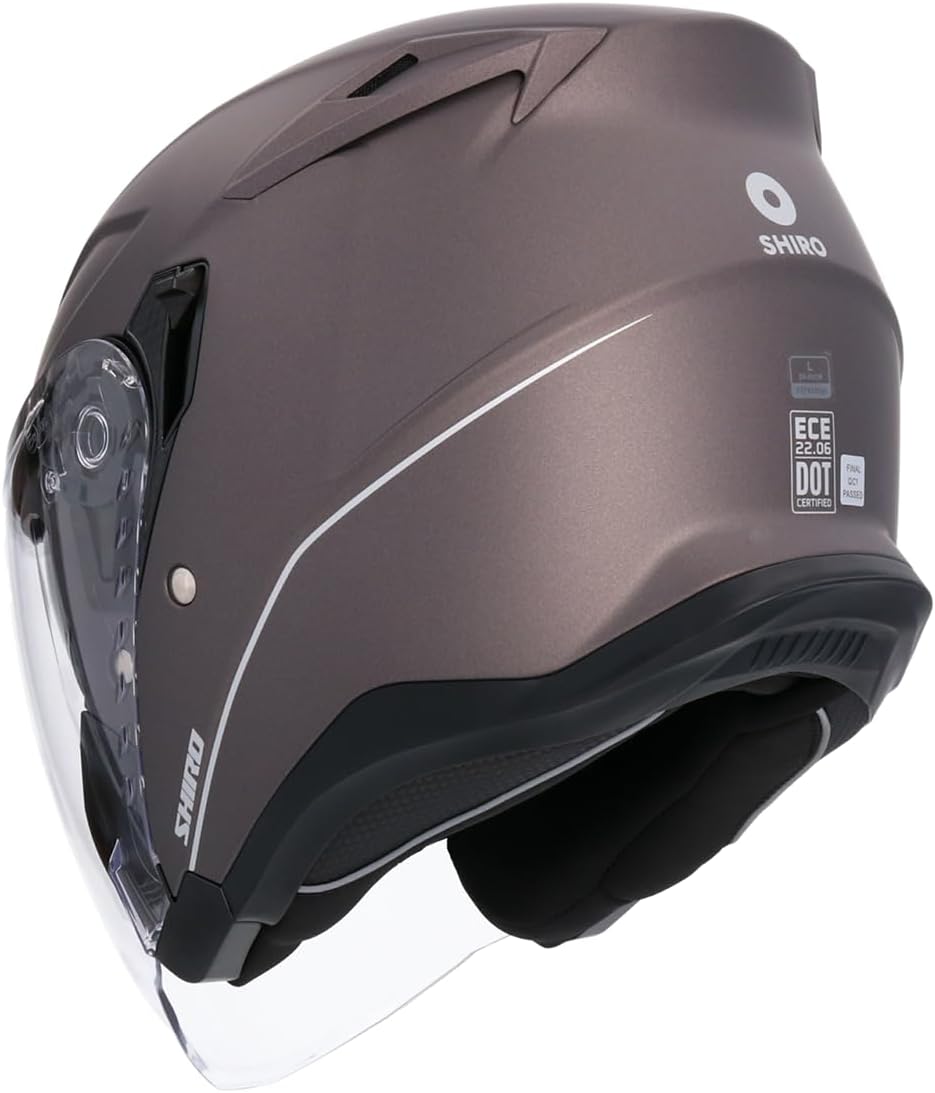Shiro - Casco jet Capri grafite M