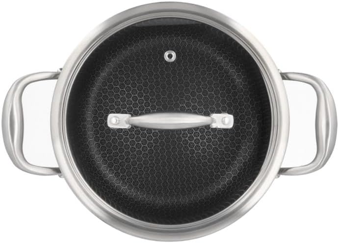 Casseruola 2 Manici H&H ATD Evolution 24 cm con Coperchio per Induzione