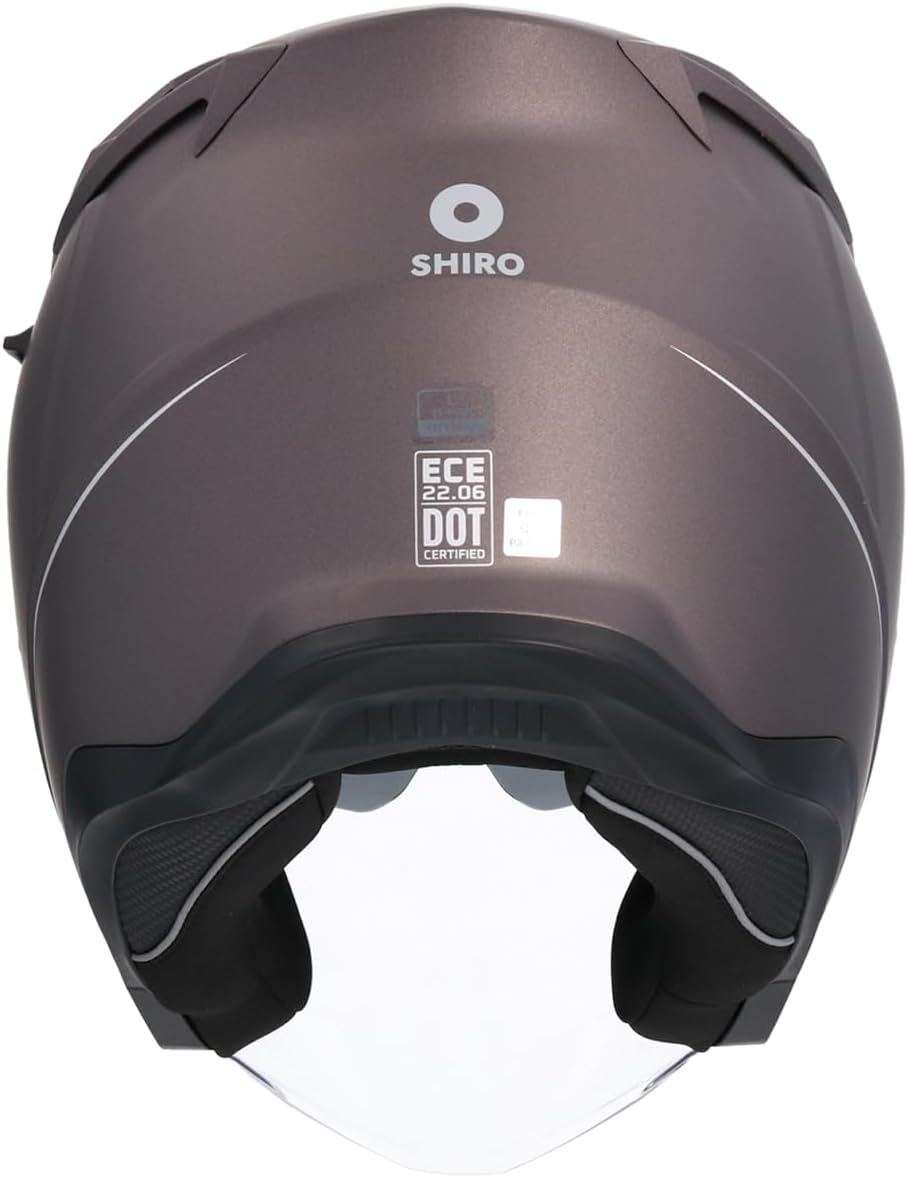 Shiro - Casco jet Capri grafite L