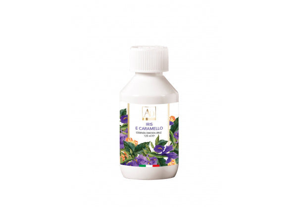 Essenza idrosolubile per evaporatori-Iris e Caramello-125 ml.