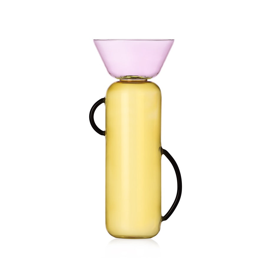 Ichendorf Vaso Ichendorf gelée vetro giallo/rosa - grande