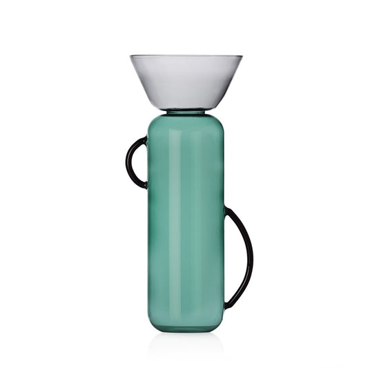 Ichendorf Vaso Ichendorf gelée petrolio/vetro fumo - grande