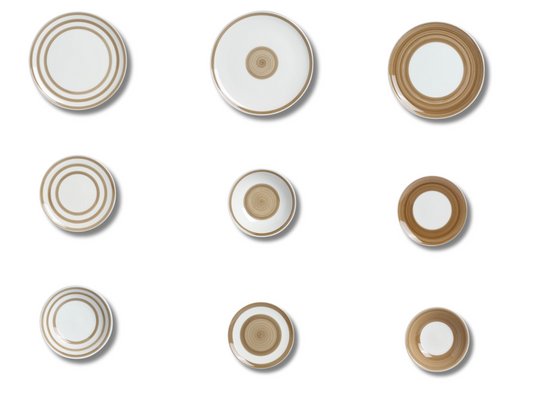 Set 18 pezzi fantasia mista mix match circolari