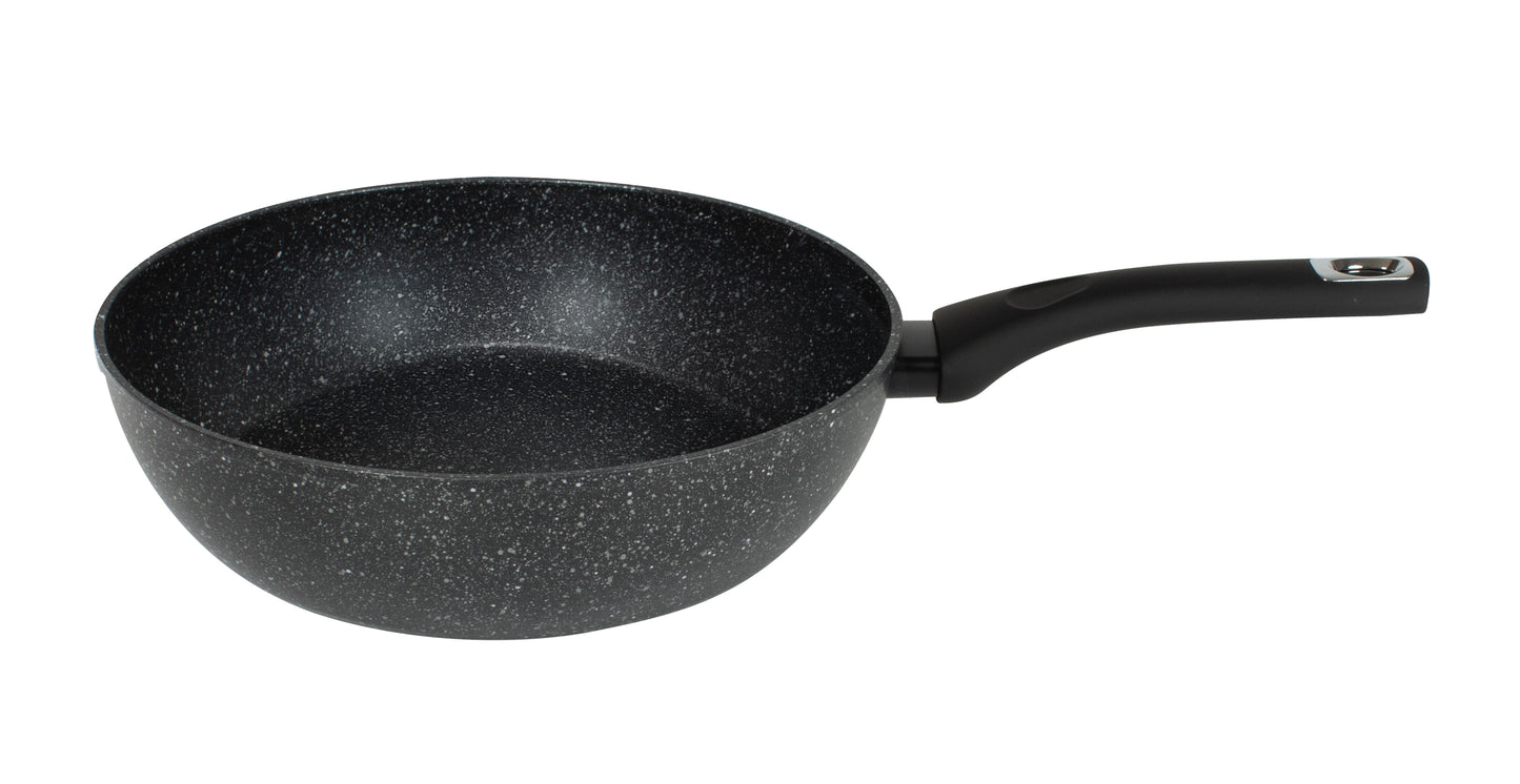 Pietra Lavica â?" Padella Alta 28 cm Compatibile con Induzione