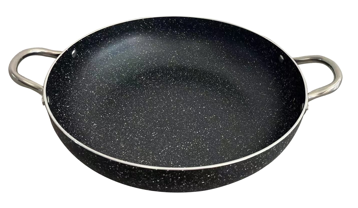 Tegame in Alluminio Alimentare 40 cm con 2 Manici in Acciaio