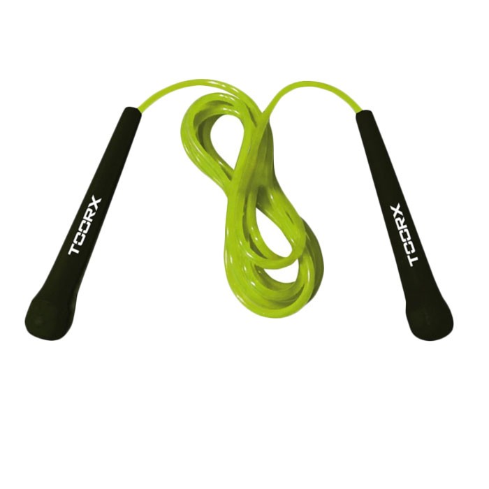 Corda da Salto Veloce Toorx in PVC Verde Lime-Nero