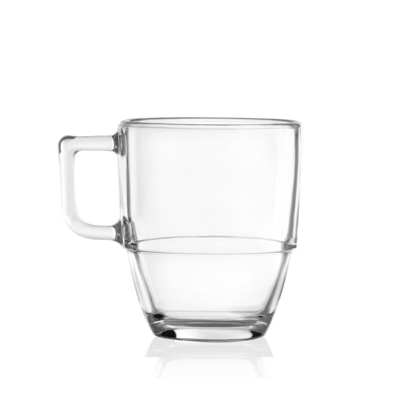 Confezione 6 Tazze Impilabili Americano in Porcellana 35 cl