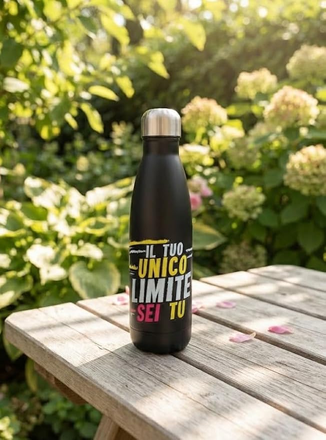 Bottiglia Termica Brandani 500 ml Nero in Acciaio Inox con Chiusura Ermetica