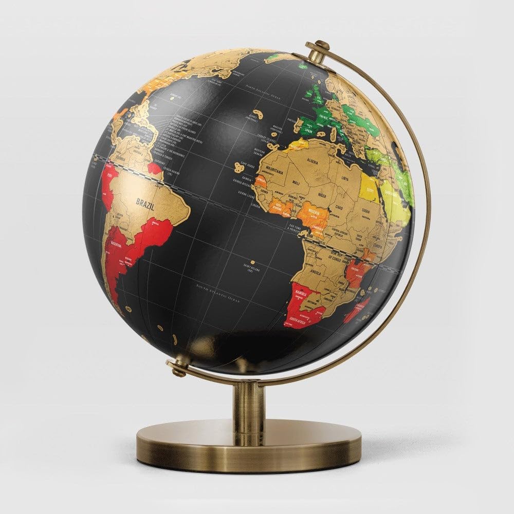 Mappamondo Grattabile - Globo Interattivo da Scratching per Viaggiatori