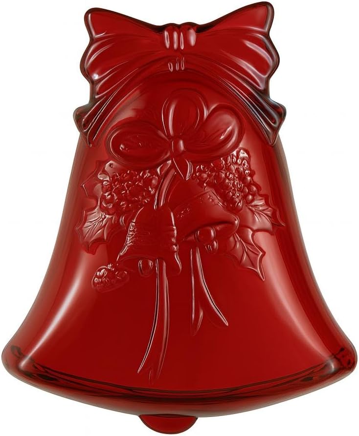 Piatto a forma di Campana rosso 17x15x3H&H