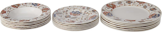 Servizio tavola 18 pezzi jacobean in erthenware decoratoH&H