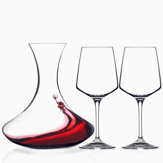 Set Aria 3 Pezzi Decanter  e due calici - RCR