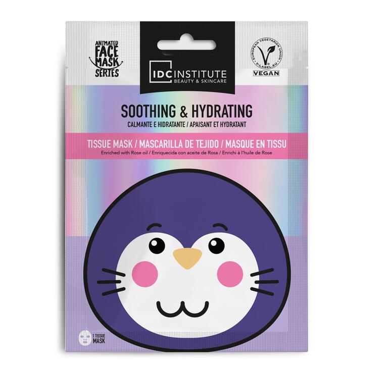 Maschera viso lenitiva e idratante