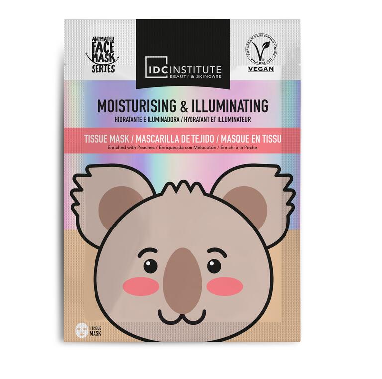 Maschera viso al koala idratante e illuminante