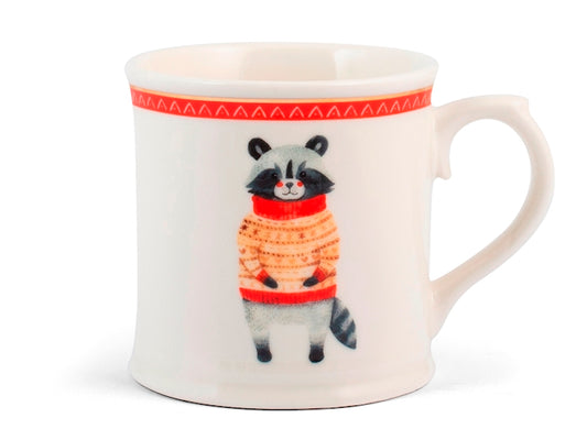 Mug NBC Winter Procione 350 ml in Ceramica Bianca con Decorazione Invernale, Maglione Natalizio, Idea Regalo H&H