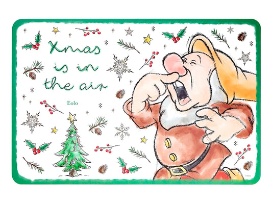 Tovaglietta Natalizia Eolo Nani Xmas 45x30 cm in Polipropilene, Decorazione con Nano Natalizio, Tovaglietta Americana per Colazione e Pranzo Home in rombo