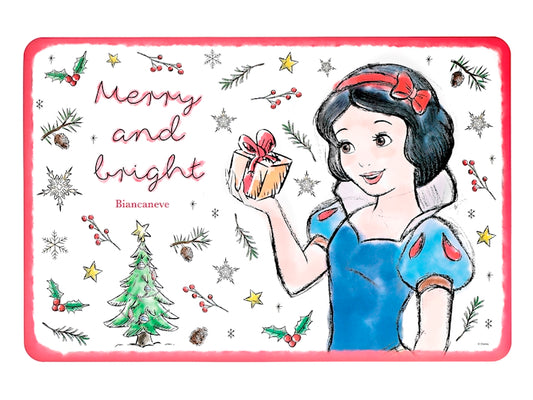 Tovaglietta Natalizia Biancaneve  Xmas 45x30 cm in Polipropilene, Decorazione Natalizia, Tovaglietta Americana per Colazione e Pranzo Home in rombo