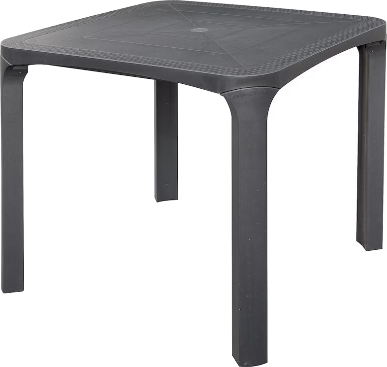 Tavolo Olè Rattan 80x80 Antracite