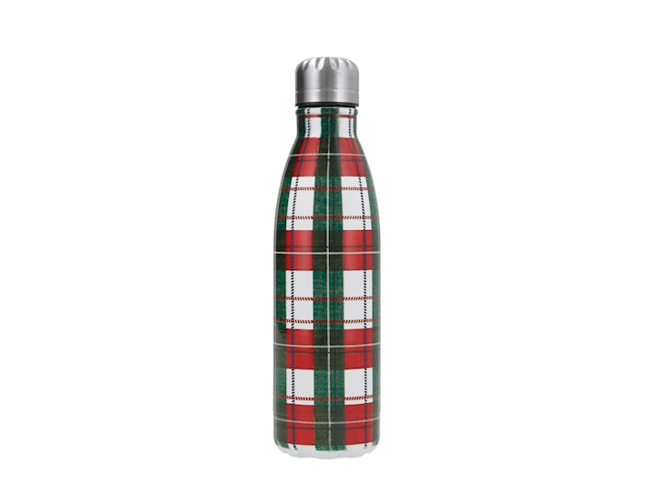 Bottiglia Termica Natalizia H&H decorato in Acciaio Inox 500 ml - Borraccia con Decorazioni di Natale, Ideale per Bevande Calde e Fredde