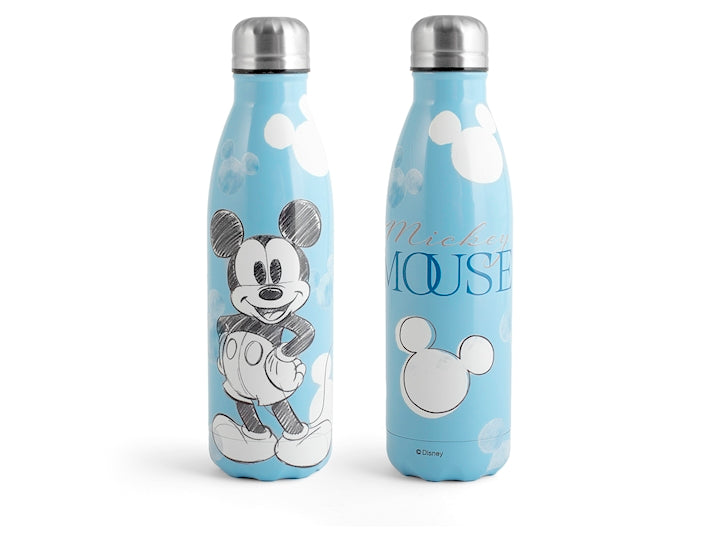 H&H Bottiglia Termica Mickey Blogger 500 ml in Acciaio Inox
