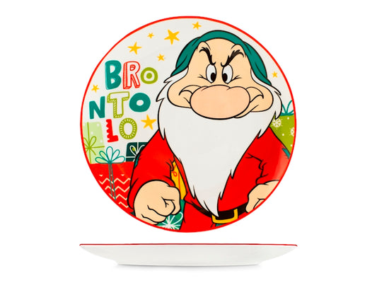 Home in Rombo Piatto Piano Panettone Brontolo in Porcellana 27 cm
