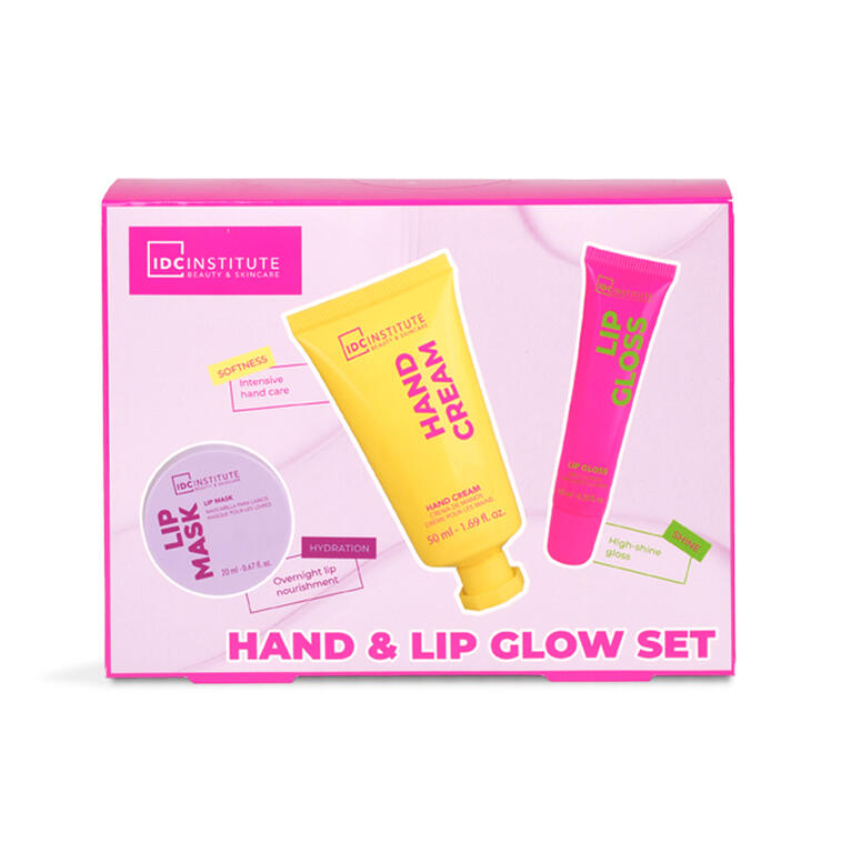 IDC - Set cura mani e labbra Glissy Radiant Essentials - 50 + 10 + 20 ml