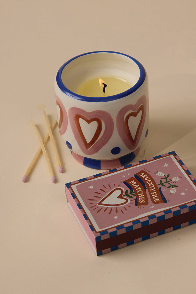 Candela Adopo in ceramica da 226 g (8 oz) - Profumo Rosewood Vanilla Â- Confezionata in scatola