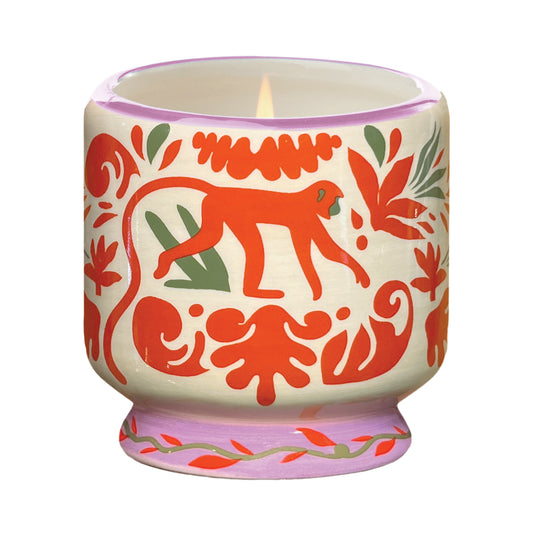 Candela Adopo Jungle in Ceramica - Coconut & Amber- Confezionata in Scatola