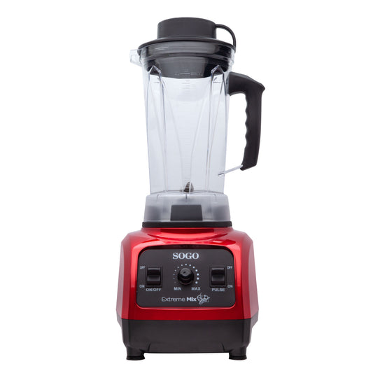 SOGO Frullatore professionale ad alta potenza - caraffa infrangibile senza bpa - 2l - 1800w - rosso