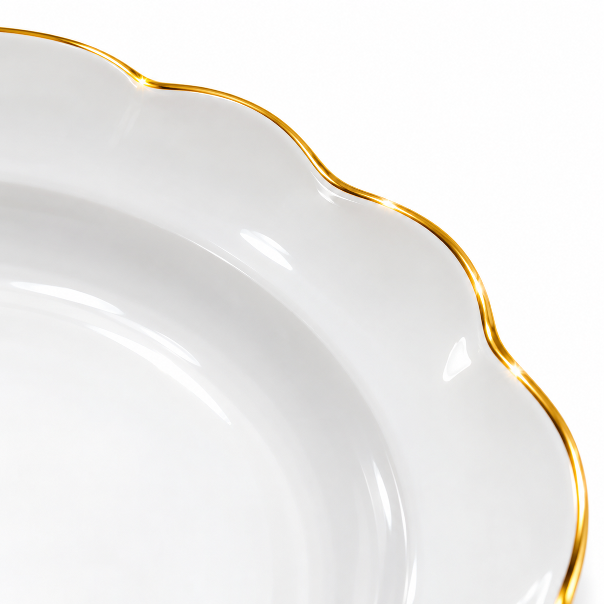 Servizio piatti Gold Flower, 18 pezzi per 6 persone