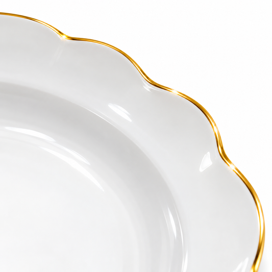 Servizio piatti Gold Flower, 18 pezzi per 6 persone